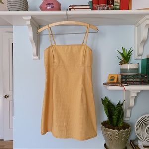 Yellow mini dress